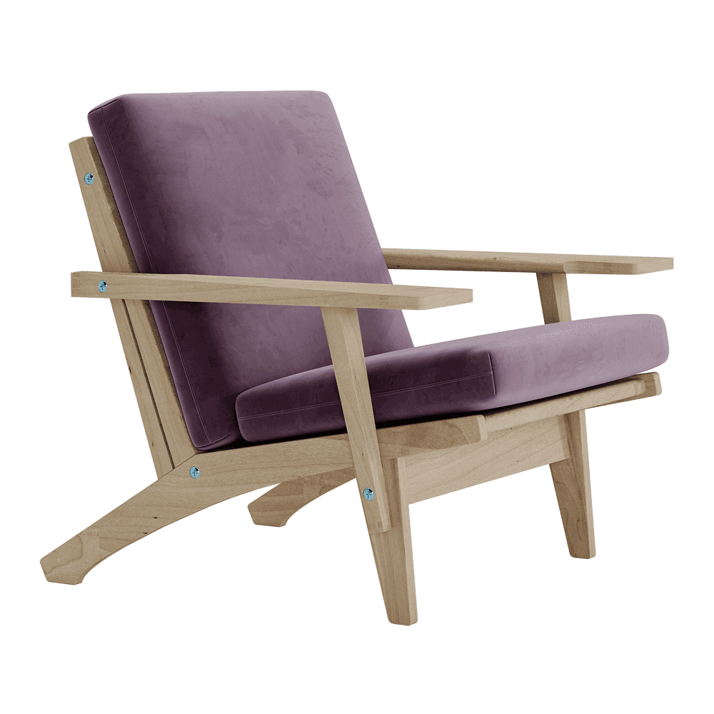 Voir l'image en plein écran Jeu de coussins pour Wegner GE 370 en velours