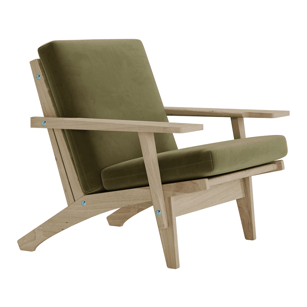 Voir l'image en plein écran Jeu de coussins pour Wegner GE 370 en velours