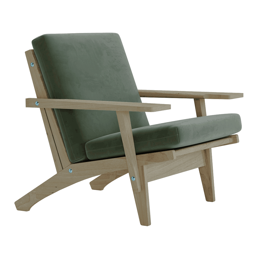 Bild im Vollbild ansehen Kissenset für Wegner GE 370 in Velours