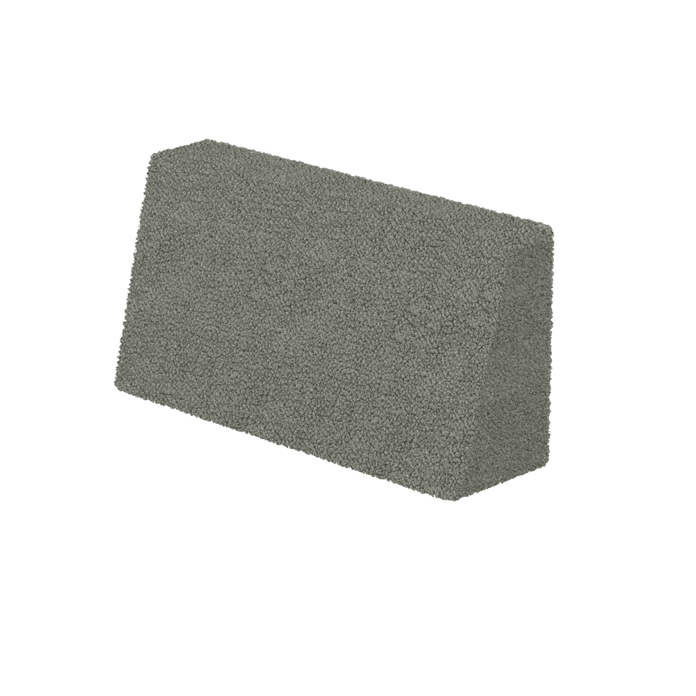 Voir l'image en plein écran Coussin de dossier incliné sur mesure en bouclé