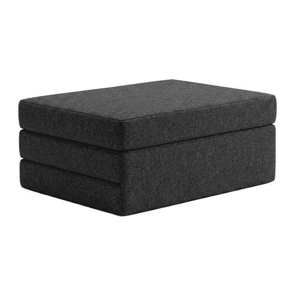 Vouwmatras op maat in wol - Charcoal - S7013
