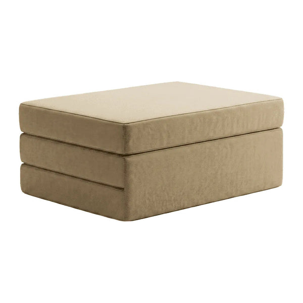 Vouwmatras op maat in velours - Sand - S6002