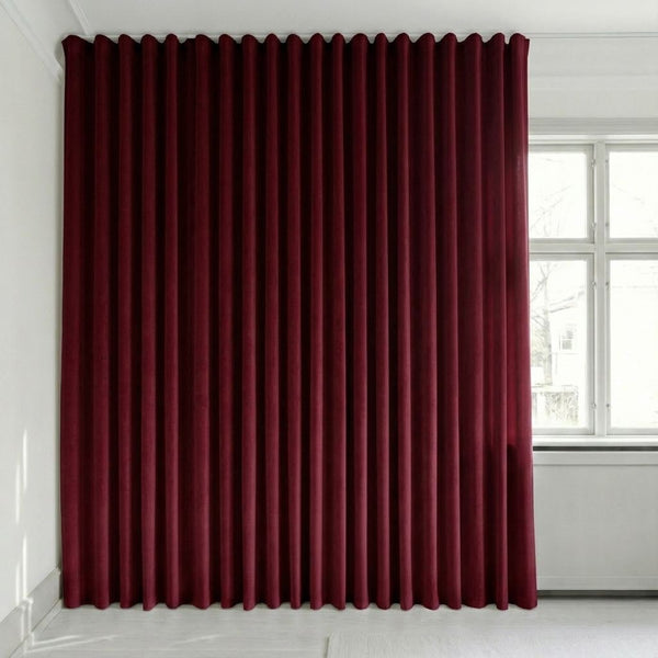 Veloursgordijn op maat – Bris - Ruby Red - C2640
