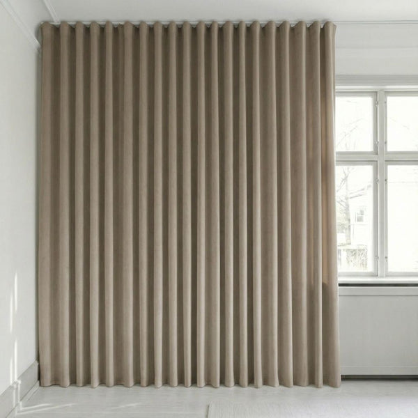 Veloursgordijn op maat – Bris - Beige Nude - C2631