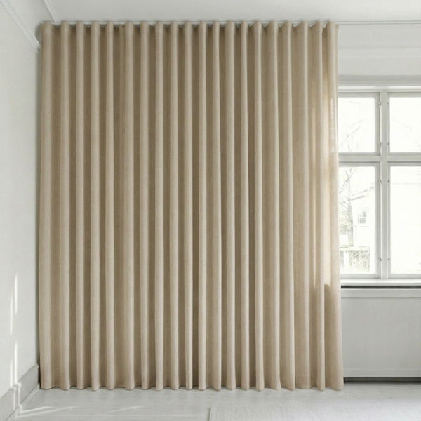 Halbtransparenter Vorhang nach Maß – Rina - Taupe - C1906