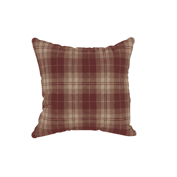 Gedessineerd wollen sierkussen op maat - Mahogany - S7205-