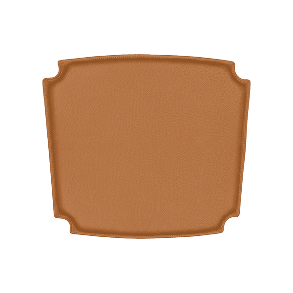 Weiches Rückenkissen aus Leder nach Maß - Cognac - S3000´