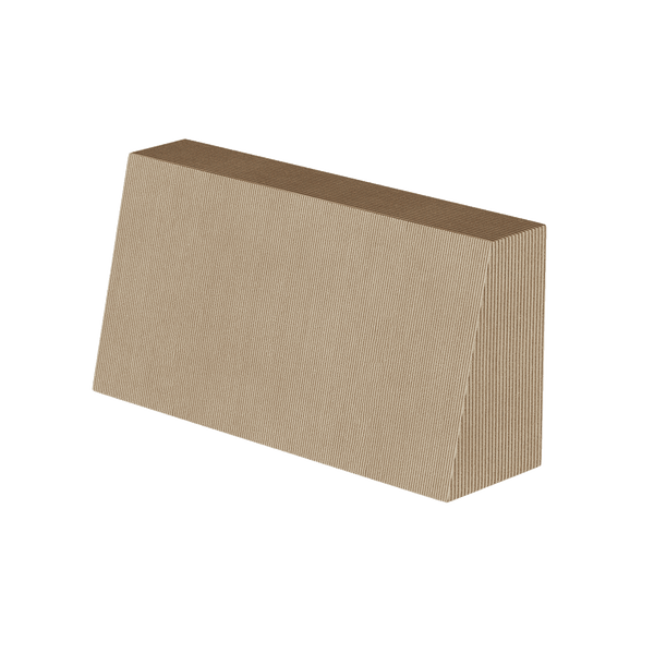 Schräges Rückenkissen nach Maß in Velvet - Sand - S2500: