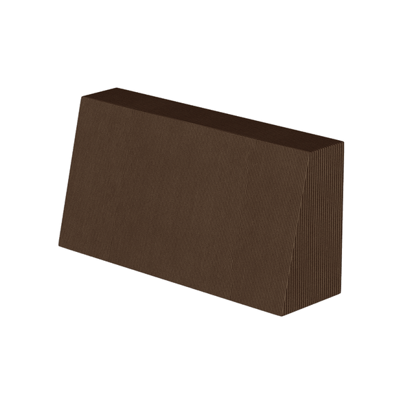 Schräges Rückenkissen nach Maß in Velvet - Walnut - S2513: