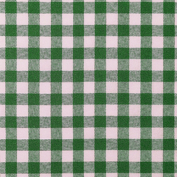 Stoffmuster – karierte Baumwolle - Green check - D1020