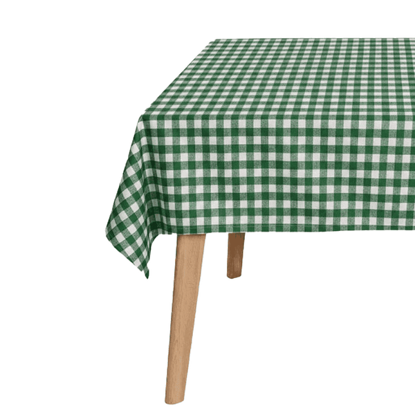 Geruit tafelkleed - Green check - D1020.