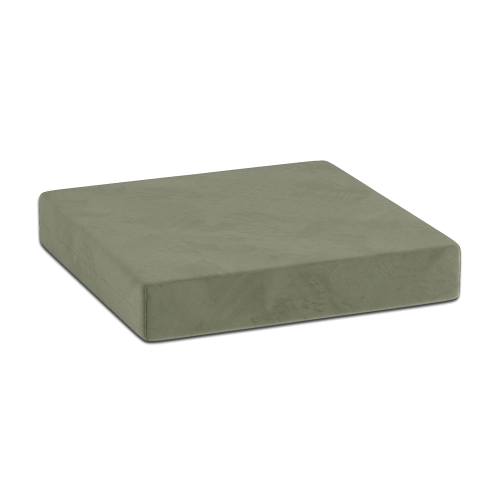 Coussin d'assise sur mesure en velours