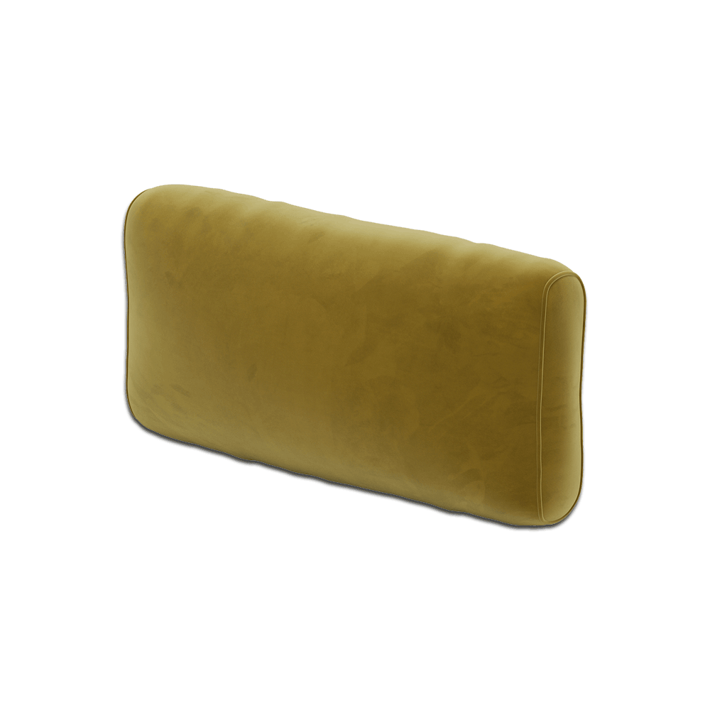 Coussin de dossier souple sur mesure en Velour