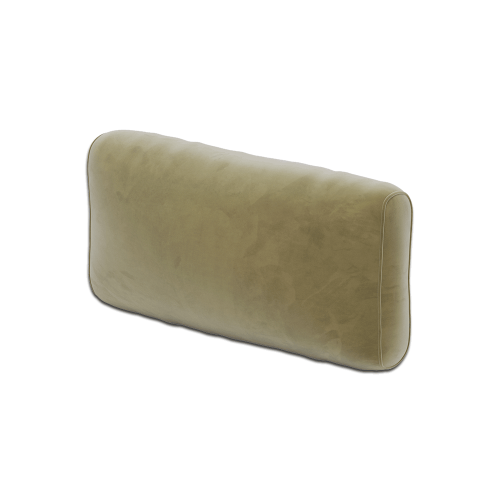 Coussin de dossier souple sur mesure en Velour