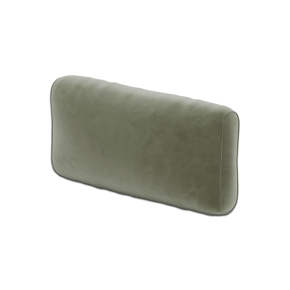Coussin de dossier souple sur mesure en Velour