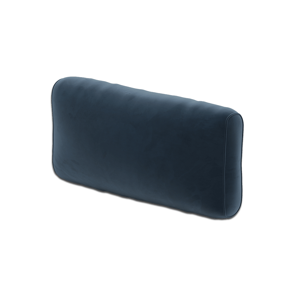Coussin de dossier souple sur mesure en Velour