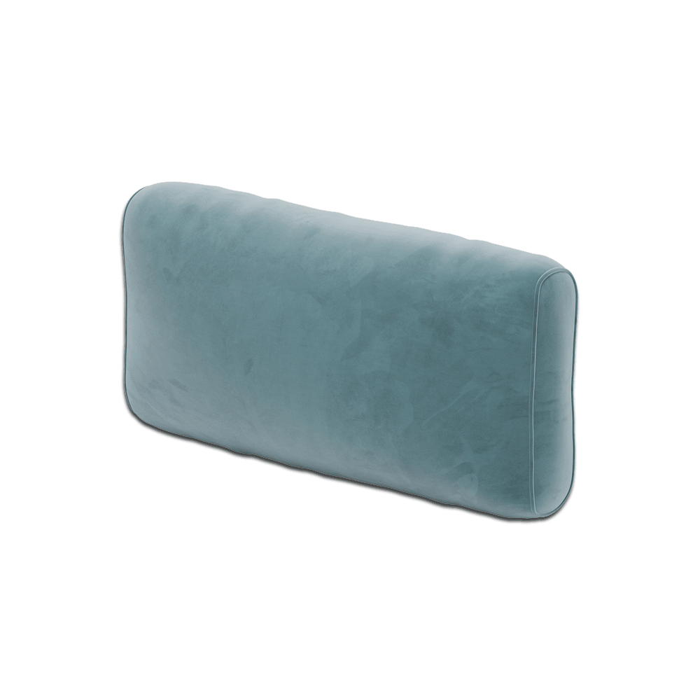 Coussin de dossier souple sur mesure en Velour