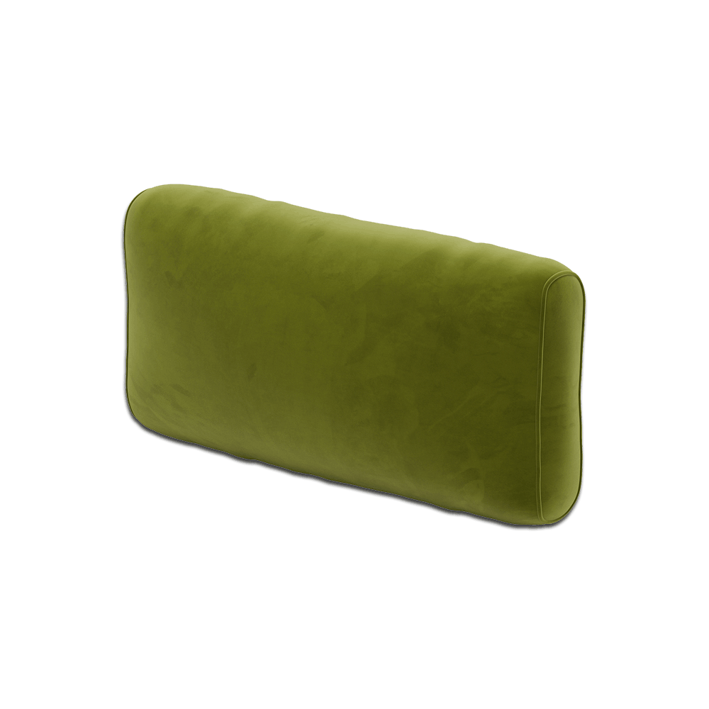 Coussin de dossier souple sur mesure en Velour