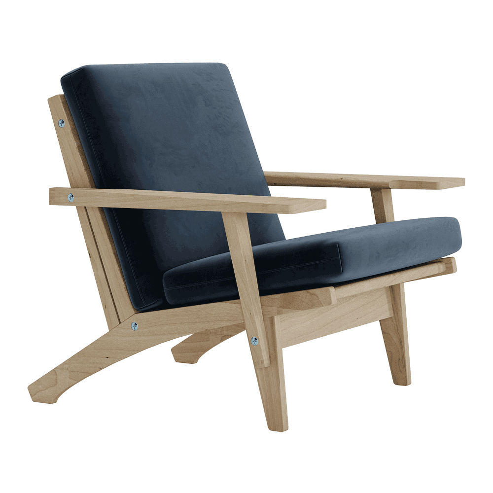 Jeu de coussins pour Wegner GE 370 en velours