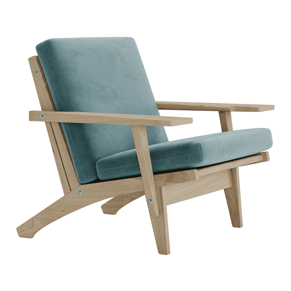 Jeu de coussins pour Wegner GE 370 en velours