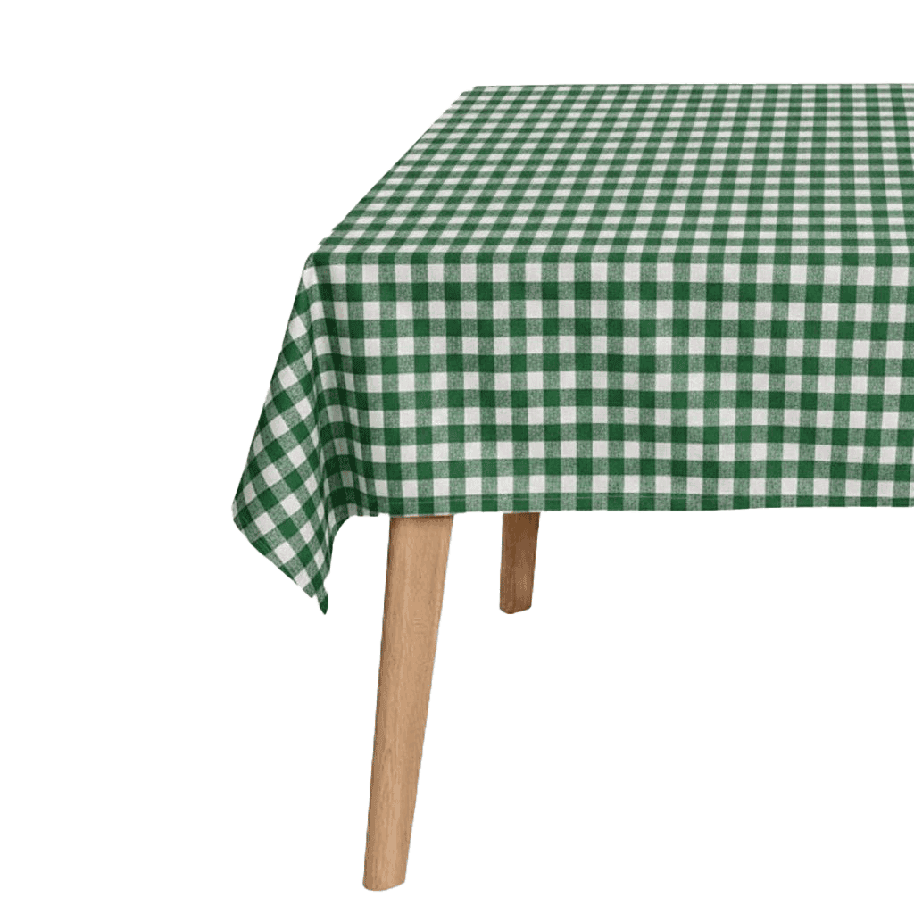 Geruit tafelkleed