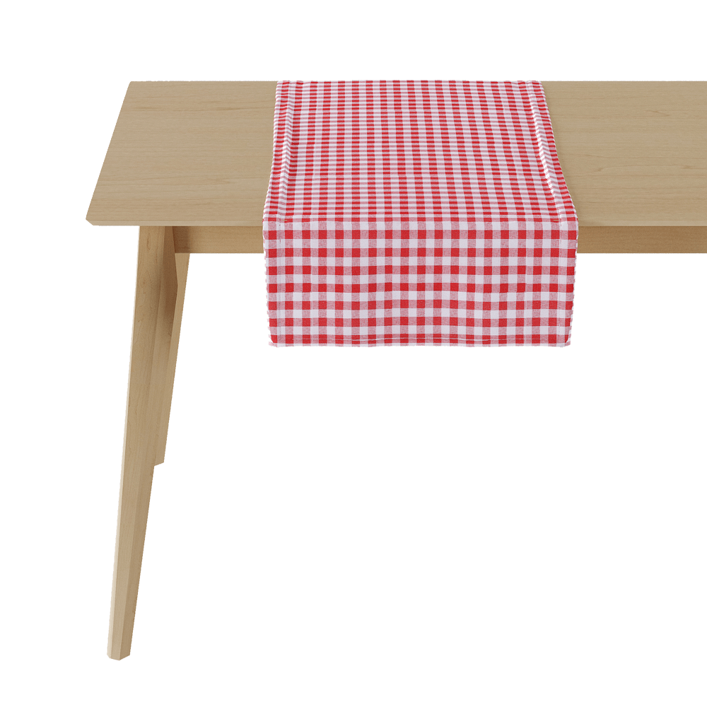 Chemin de table à carreaux sur mesure