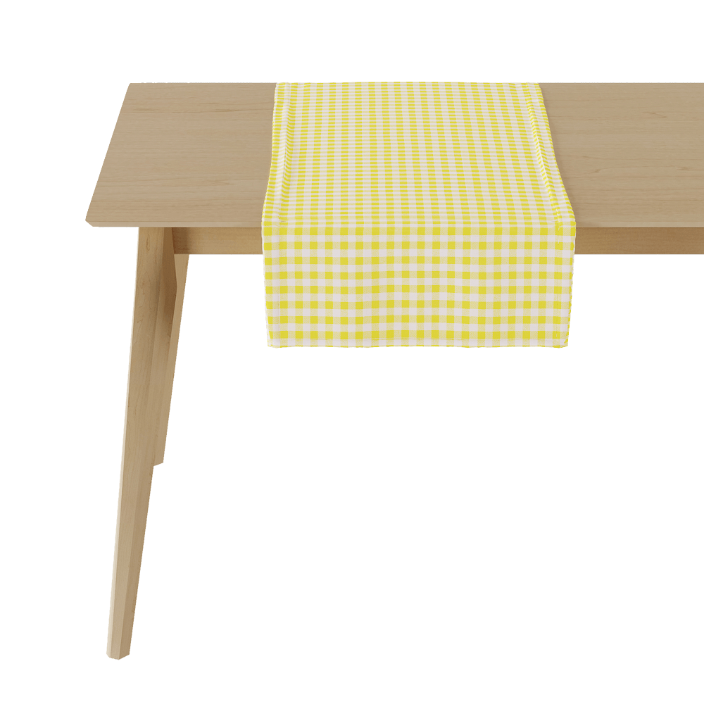 Chemin de table à carreaux sur mesure