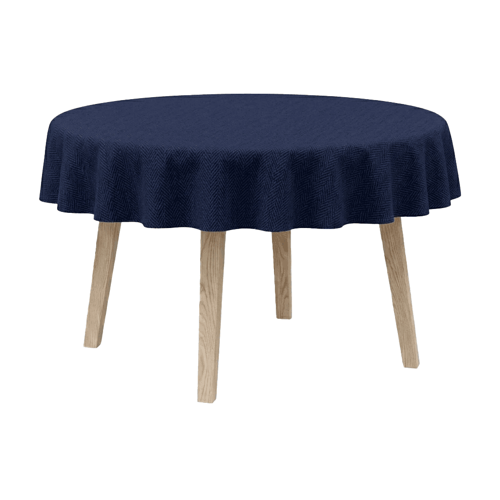 Nappe ronde en mélange de coton