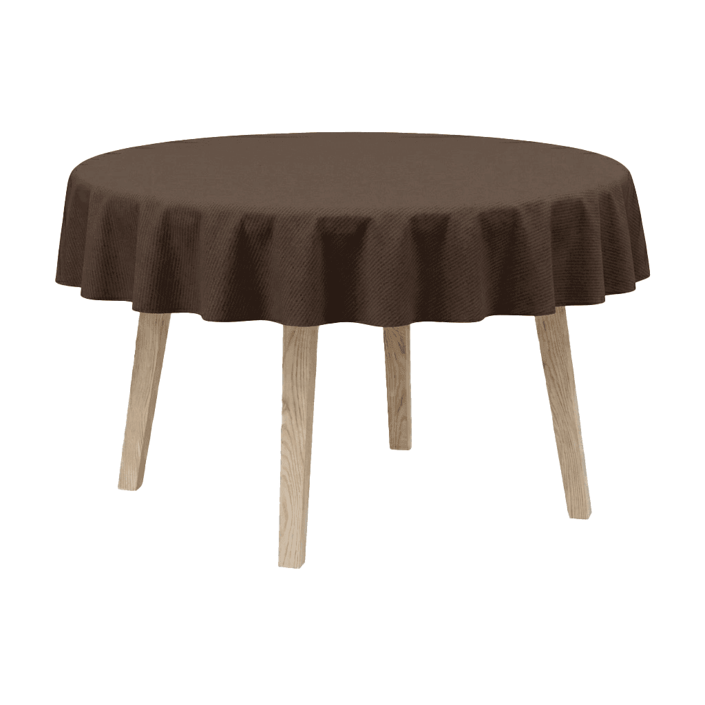 Nappe ronde en mélange de coton