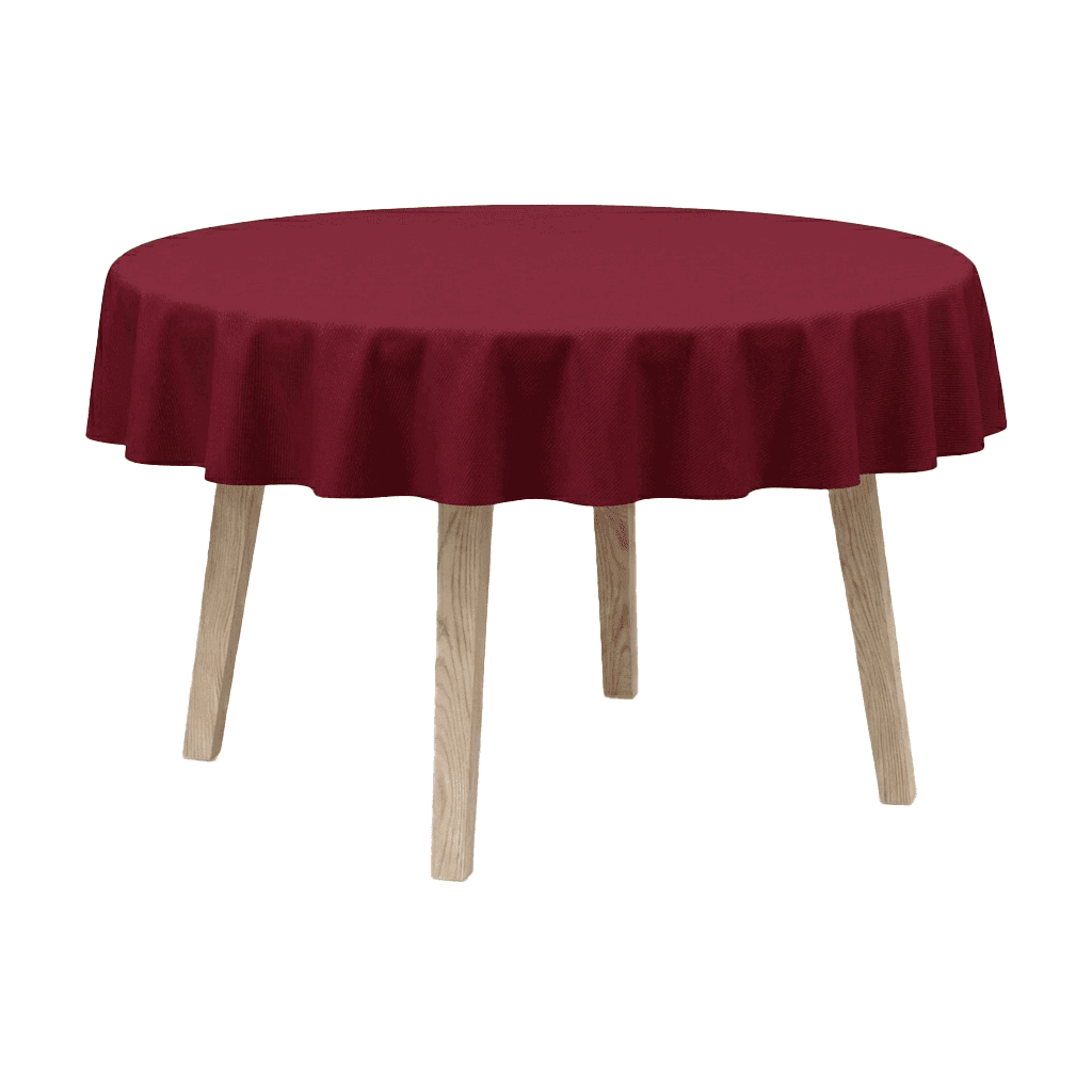 Nappe ronde en mélange de coton