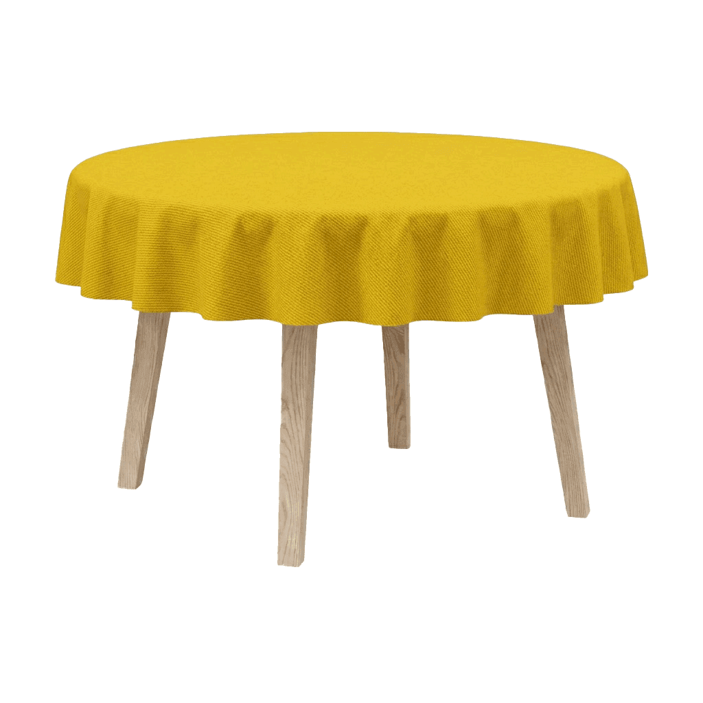 Nappe ronde en mélange de coton
