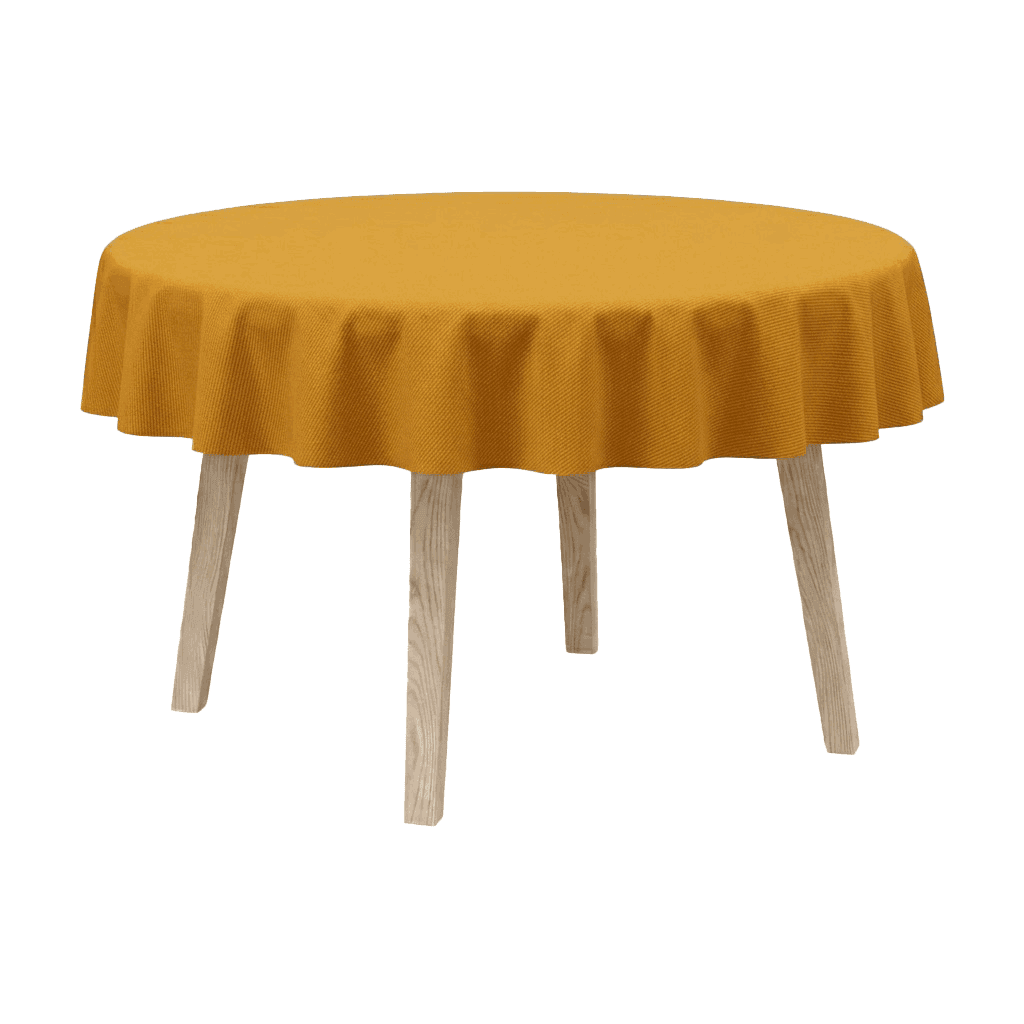 Nappe ronde en mélange de coton