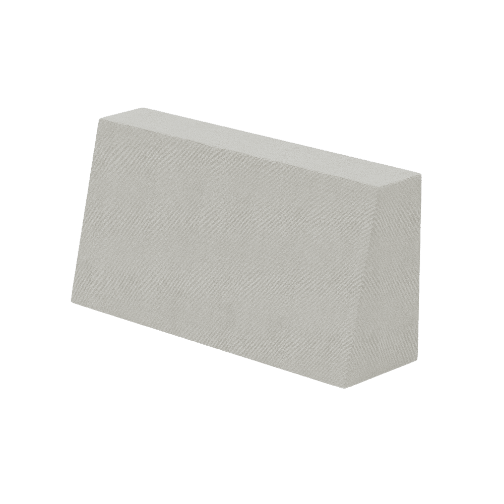 Coussin de dossier incliné ignifugé sur mesure