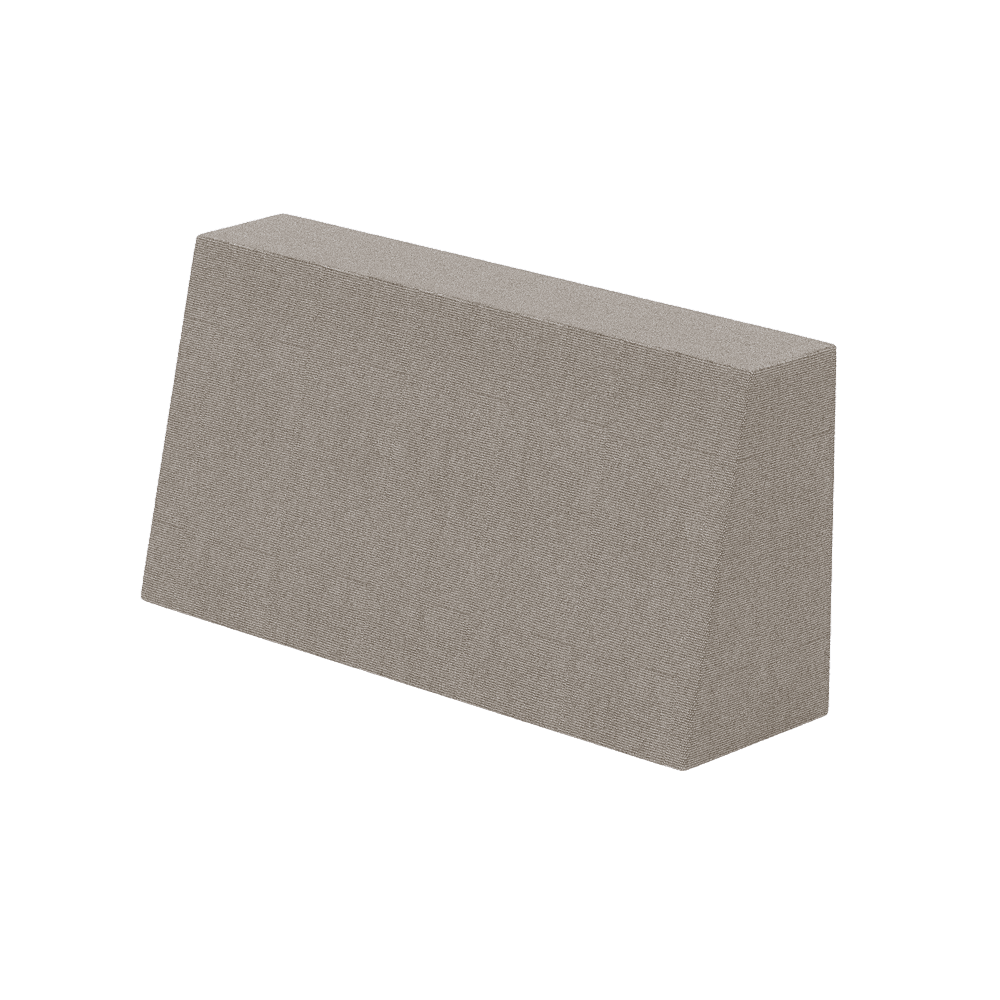 Coussin de dossier incliné ignifugé sur mesure