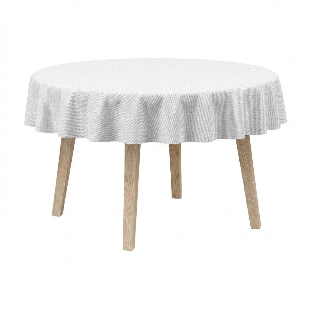 Runde Tischdecke aus Damast