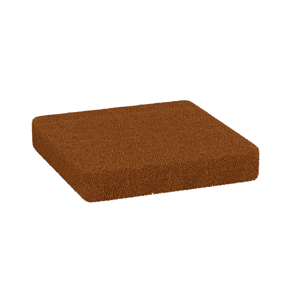 Coussin d'assise sur mesure en bouclé
