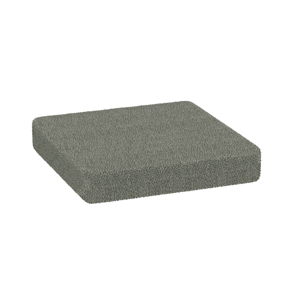 Coussin d'assise sur mesure en bouclé