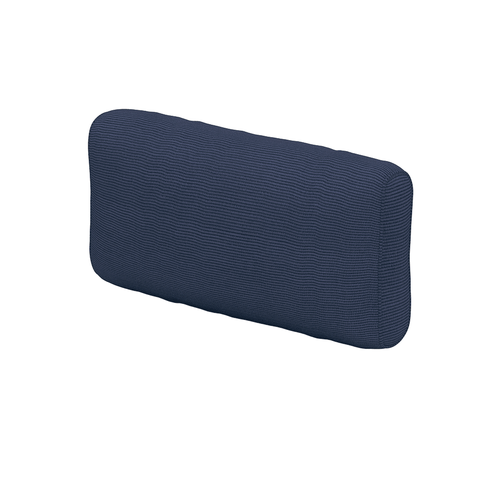 Coussin de dossier souple sur mesure en Velvet