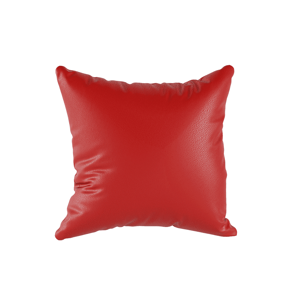 Coussin décoratif sur mesure en similicuir