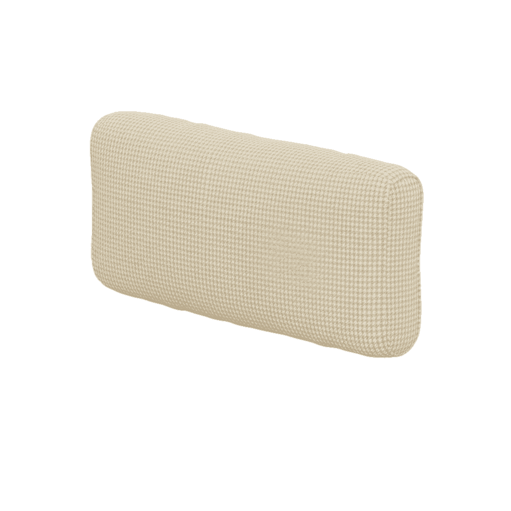 Coussin de dossier souple sur mesure en laine à motifs