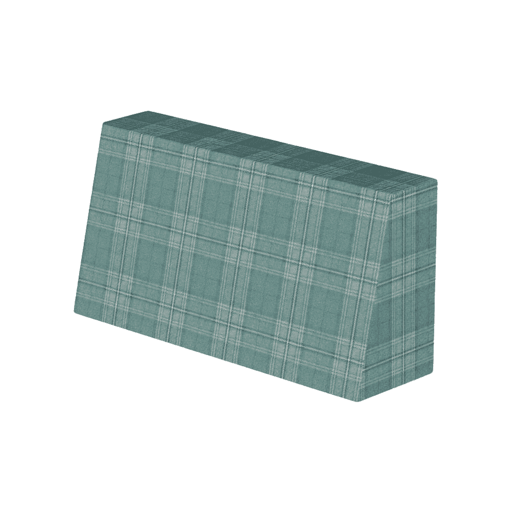 Coussin de dossier incliné sur mesure en laine à motifs
