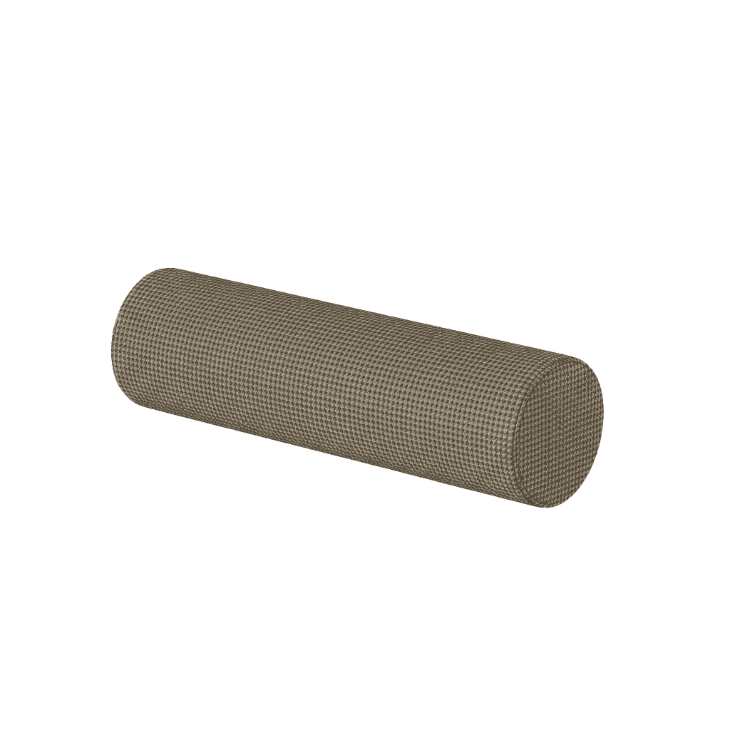 Coussin cylindrique sur mesure en laine à motifs