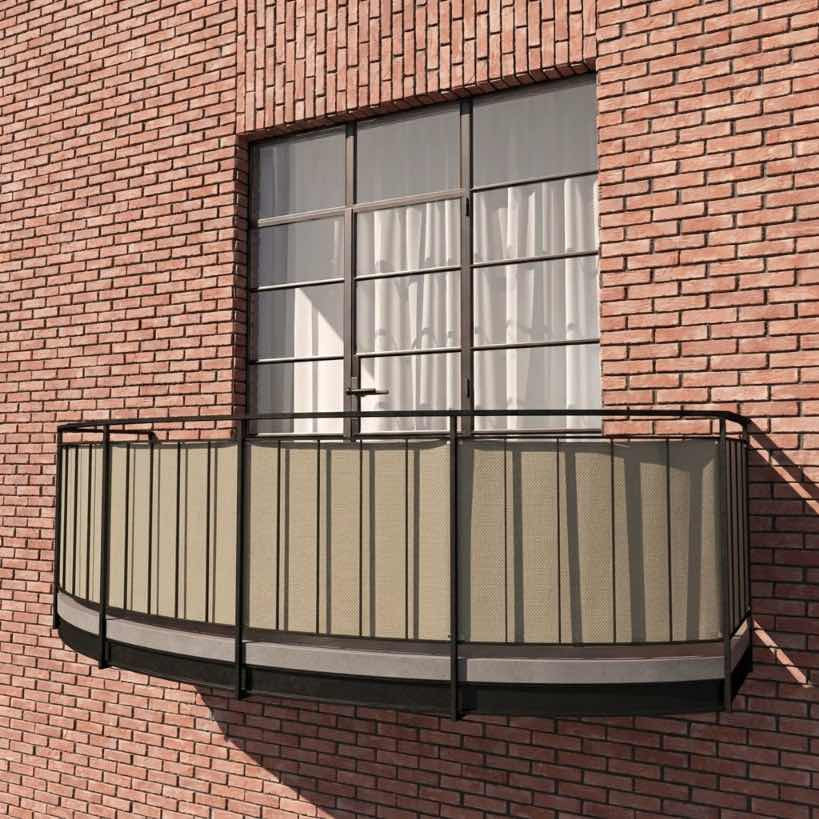 Brise-vue de balcon en oléfine Sunproof