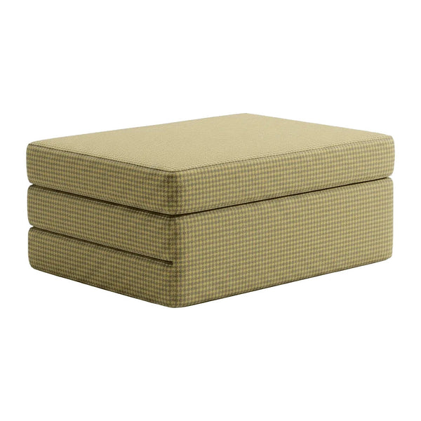 Vouwmatras op maat in gedessineerde wol - Oil Yellow - S7103