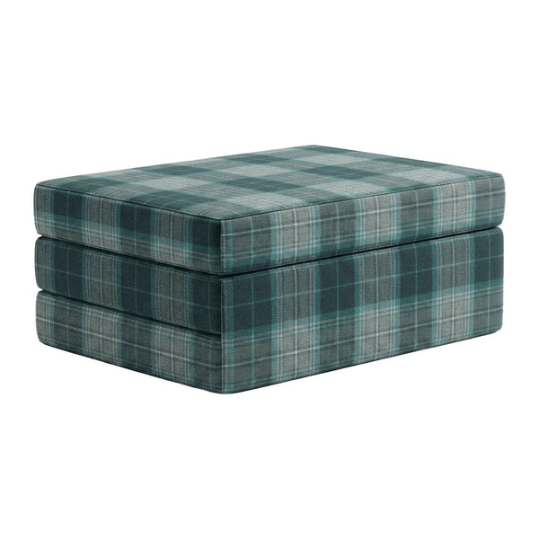 Vouwmatras op maat in gedessineerde wol - Midnight Navy - S7209