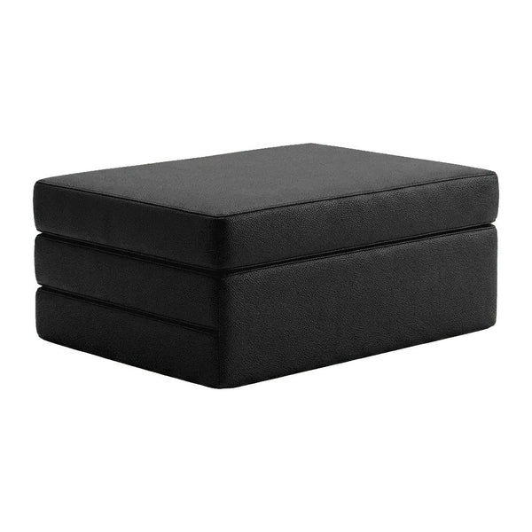 Vouwmatras op maat van leer - Black - S3003