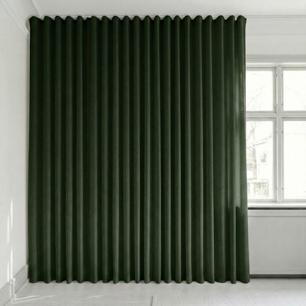 Veloursvorhang nach Maß – Bris - Deep Forest Green - C2609