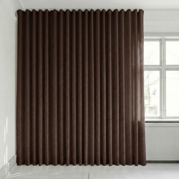 Rideau semi-transparent sur mesure – Disa - Russet Brown - C2427