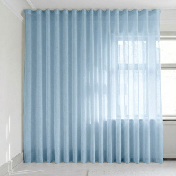 Transparenter Vorhang nach Maß – Suula - Azure - C1510