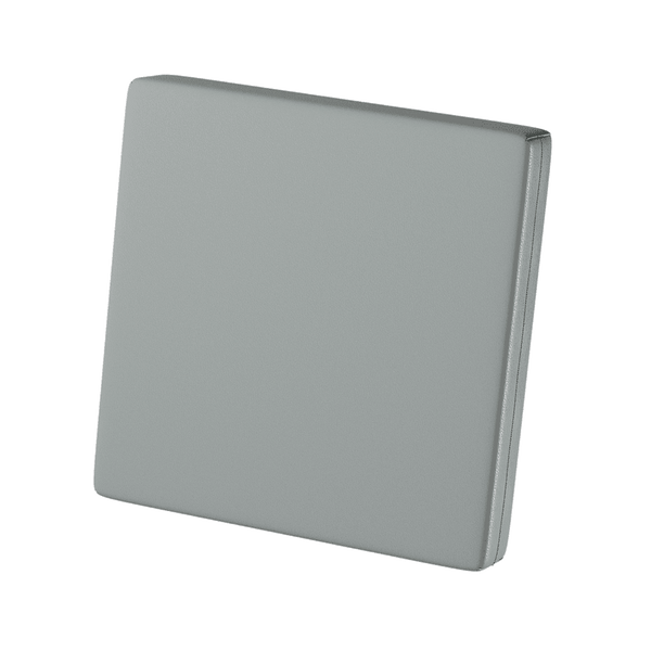Rückenkissen nach Maß aus Kunstleder - Aluminium - S3104.